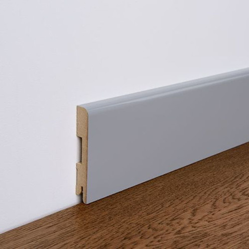 MDF Skirting Board Foge 16 x 100 x 2000 mm, glossy grey