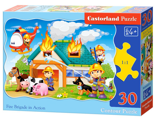 Castorland Children's Puzzle Fire Brigade in Action 30pcs 4+