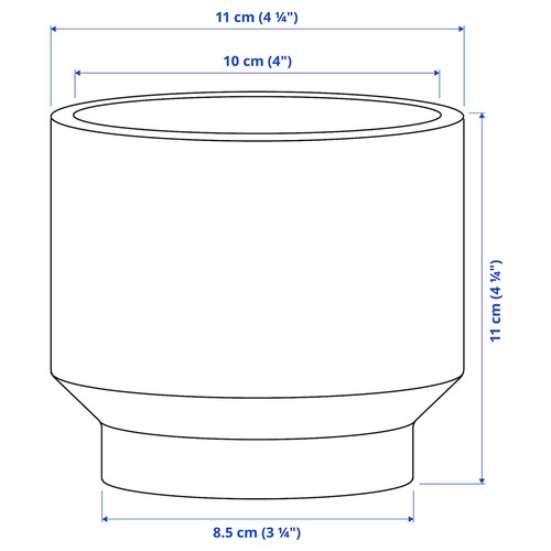 HONUNGSPALM Plant pot, in/outdoor/beige, 9 cm