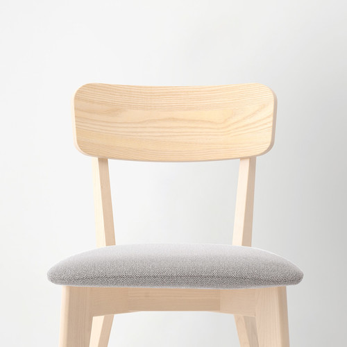 LISABO Chair, ash/Tallmyra white/black