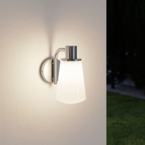 GoodHome Outdoor Wall Lamp Charwell E27 IP44, steel