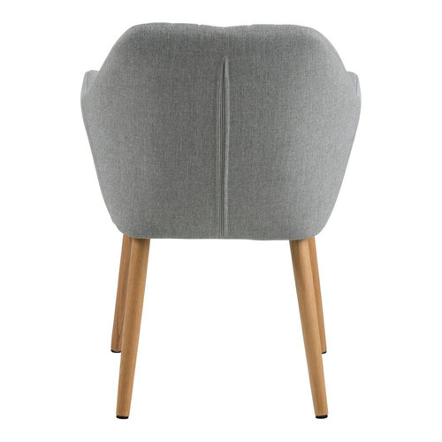 Upholstered Chair Emilia, light grey