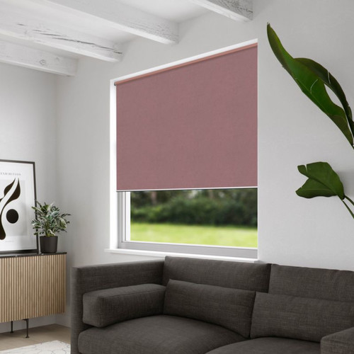 Block-out Roller Blind Velvet 42 x 180 cm, rose