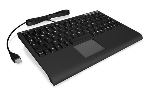 Keysonic Mini Wired Keyboard ACK-540U+ (US) touchpad, US Layout