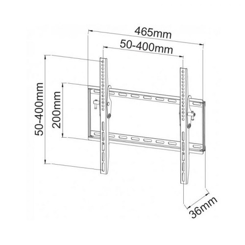 TV Wall Mount 23-55" 45kg 020638, black