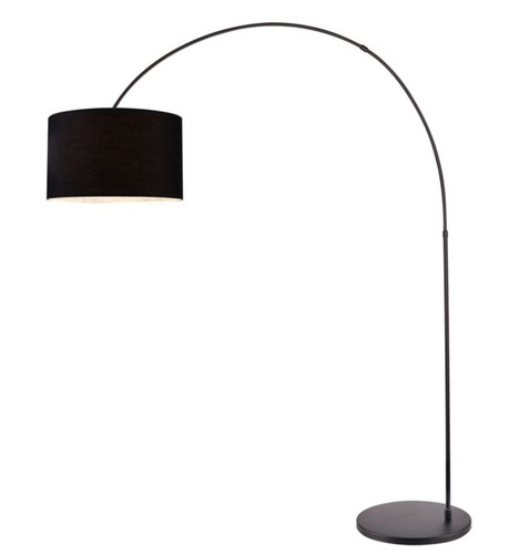 GoodHome Floor Lamp Alacrane E27, black