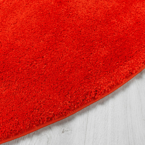 STOENSE Rug, low pile, red, 195 cm