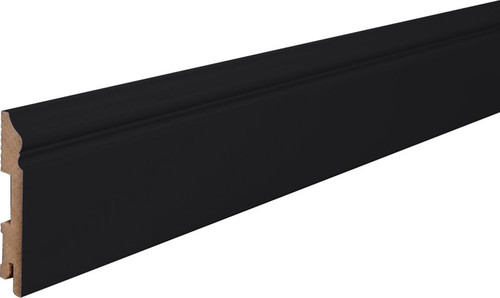 MDF Skirting Board Foge LB3 16 x 100 x 2000 mm, black