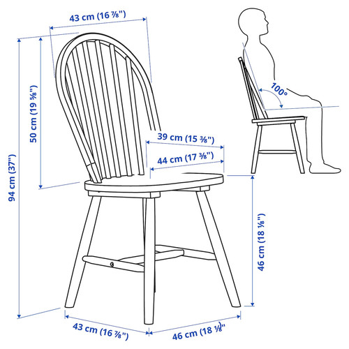 SKOGSTA Chair, acacia