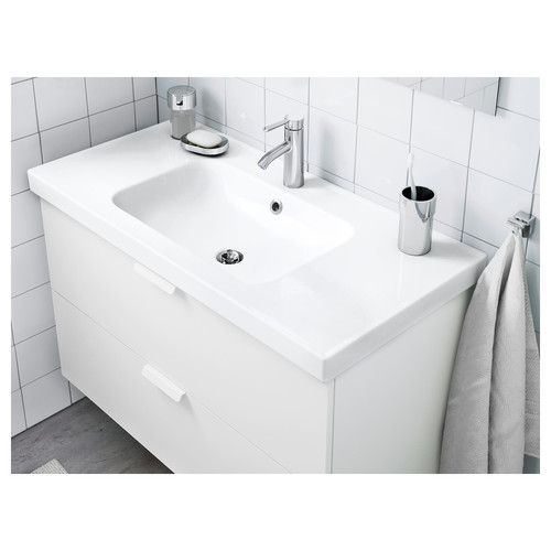 ODENSVIK Single wash-basin, 103x49x6 cm