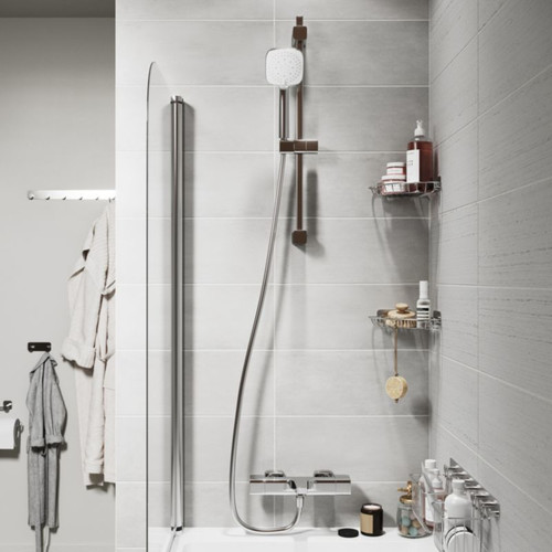 GoodHome Shower Corner Shelf Koros, chrome