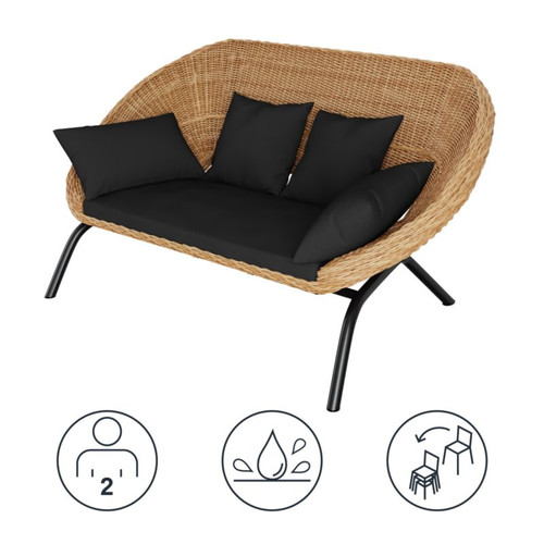 GoodHome Outdoor Sofa Loa 2-seat