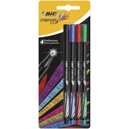 BIC Intensity Fine Fineliner 0.4 4 Colours