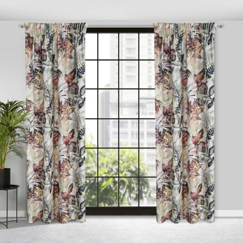 Curtain Adeline 140x270 cm, white/steel