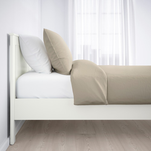 SONGESAND Bed frame, white, Lönset, 140x200 cm