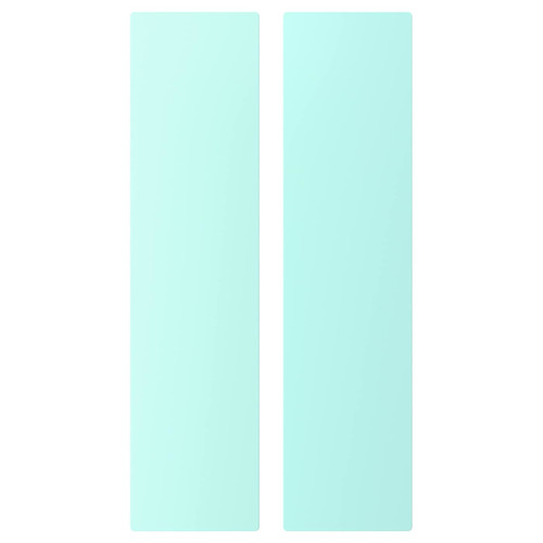 SMÅSTAD Door, pale turquoise, 30x120 cm