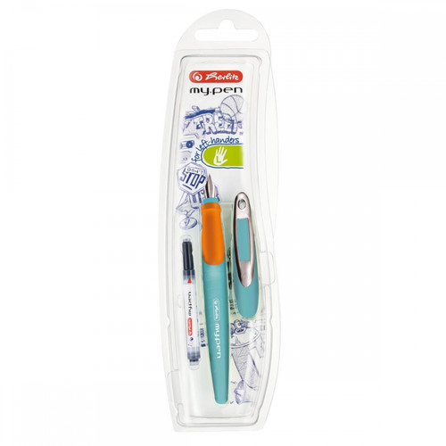 Herlitz Fountain Pen my.pen L 1pc, turquoise/orange