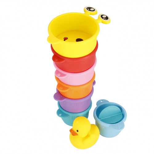 Play Water Stack Cup Bath Toy Set 18m+