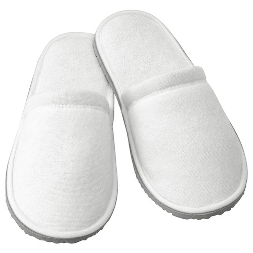 TÅSJÖN Slippers, white, S/M