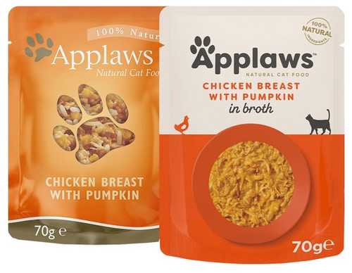 Applaws Natural Cat Food Chicken Breast with Pumpkin in Broth 70g