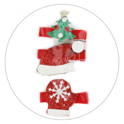 Craft Christmas Decoration Metalic Clip 3pcs