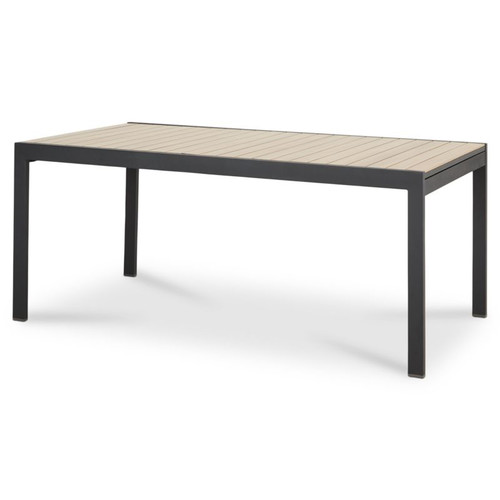 Garden Table Extendable Morlaix 180/270x100cm, dark grey-brown