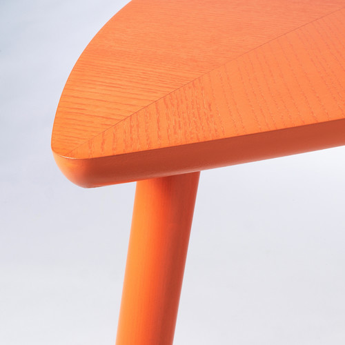 LÖVBACKEN Side table, orange, 77x39 cm