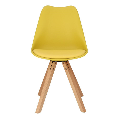 Dining Chair Norden Star Square, yellow