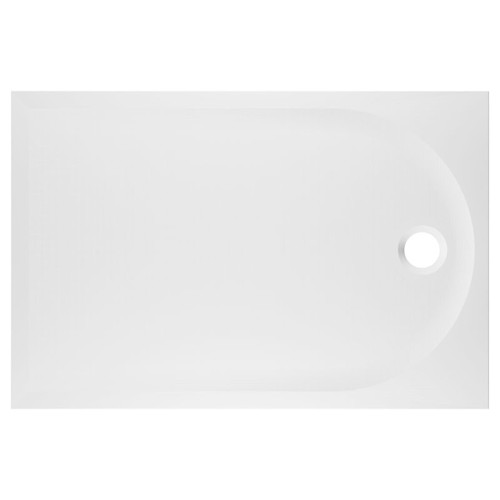 GoodHome Shower Tray Cavally, rectangular, 80x100 cm, white