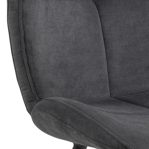 Upholstered Chair Petri, anthracite