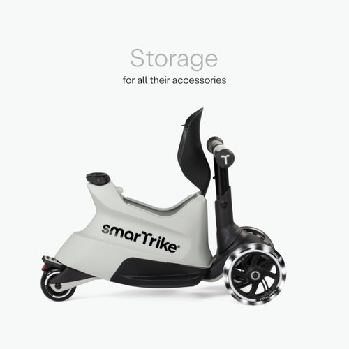 smarTrike Xtend Scooter 4in1 + Ride-on - Cool Grey 12m - 12y