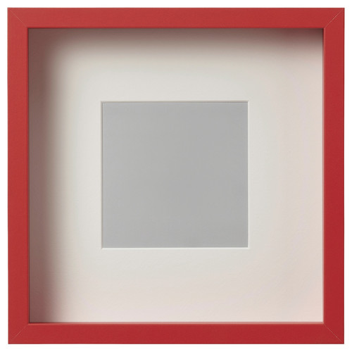 SANNAHED Frame, red, 25x25 cm