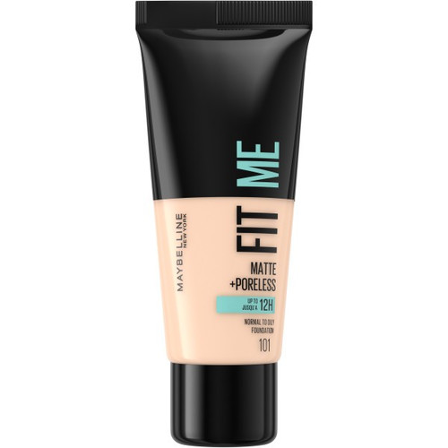 MAYBELLINE Fit Me! Matte + Poreless Foundation  101 True Ivory  30ml