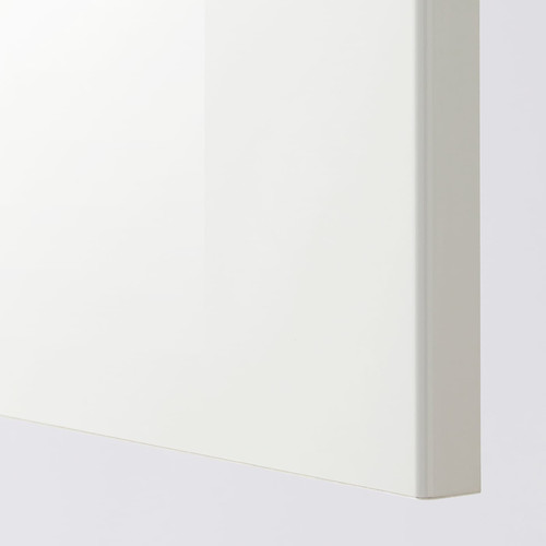 METOD Wall cabinet with shelves, white/Ringhult white, 20x80 cm
