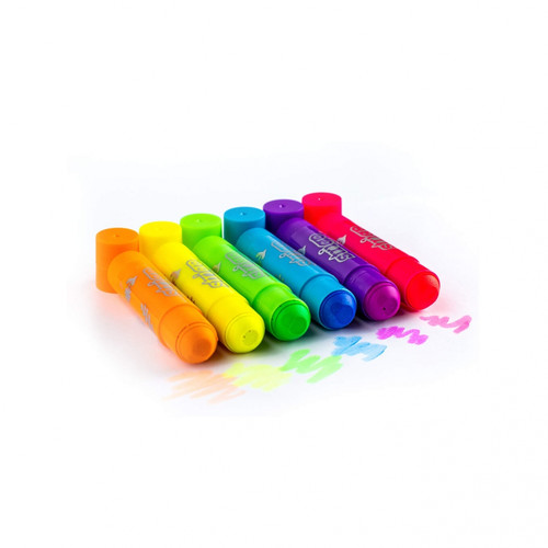 Strigo Gel Stick Crayons Neon 6 Colours