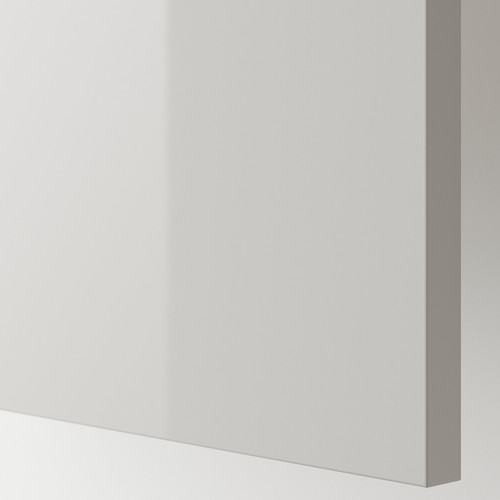 RINGHULT Cover panel, high-gloss liight grey, 39x240 cm