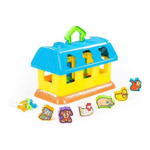 Educational House Shape Sorter, random colours, 12m+