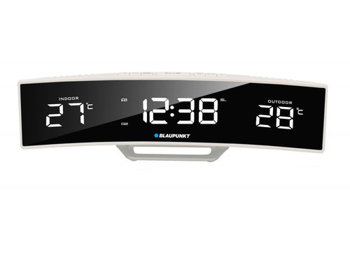 Blaupunkt Clock Radio with In- & Outdoor Temperature CR12WH