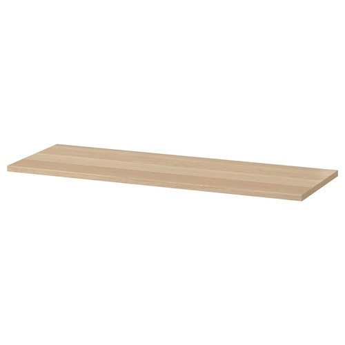 KOMPLEMENT Shelf, white stained oak effect, 100x35 cm