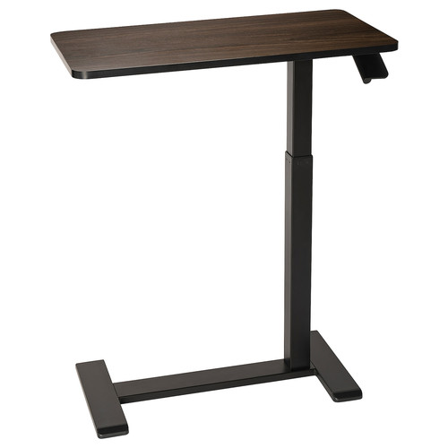 BOLLSIDAN Laptop table, walnut/black, 68x36 cm