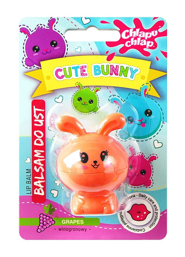 Moisturizing Lip Balm Cute Bunny Grapes