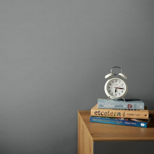 GoodHome Vinyl Wallpaper on Fleece Tille, grey