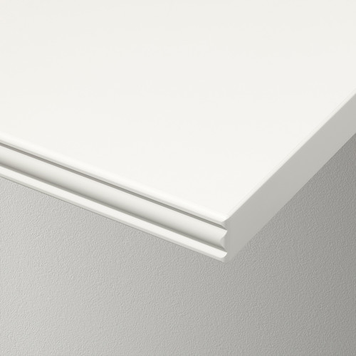 BERGSHULT / TOMTHULT Shelf with bracket, white, 80x20 cm