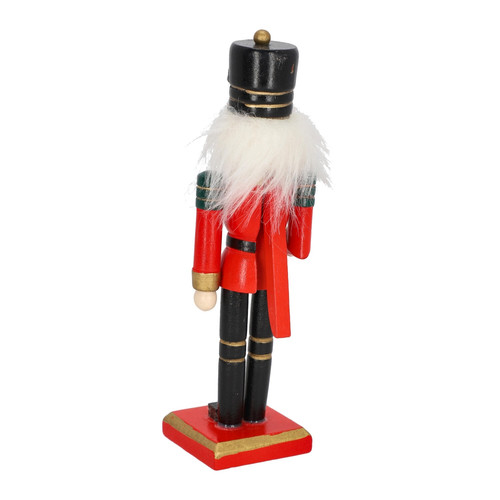 Nutcracker Christmas Decoration 15cm, red/cap