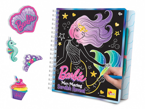 Lisciani Sketch Book Mer - Mazing Scratch Reveal Barbie 3+