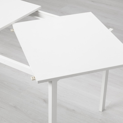 VANGSTA / ADDE Table and 6 chairs, white/white, 120/180 cm