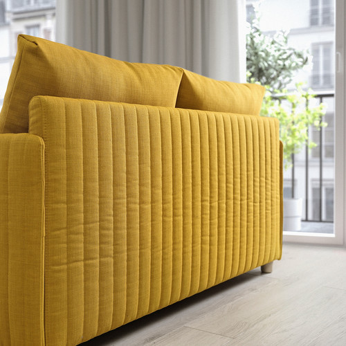 FRIDHULT Sofa-bed, Skiftebo yellow, 119 cm