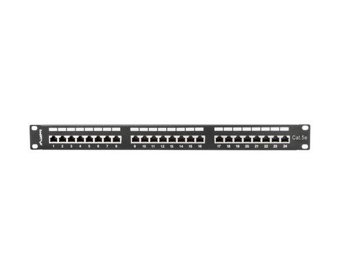 Lanberg Patch Panel 24 Port 1U Cat.5e, black