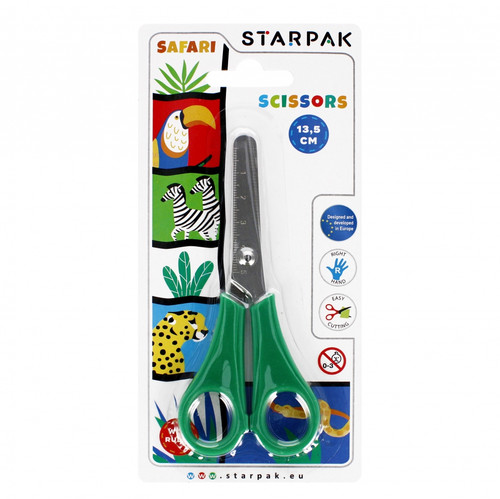 Starpak School Scissors Safari 13.5cm, assorted colours