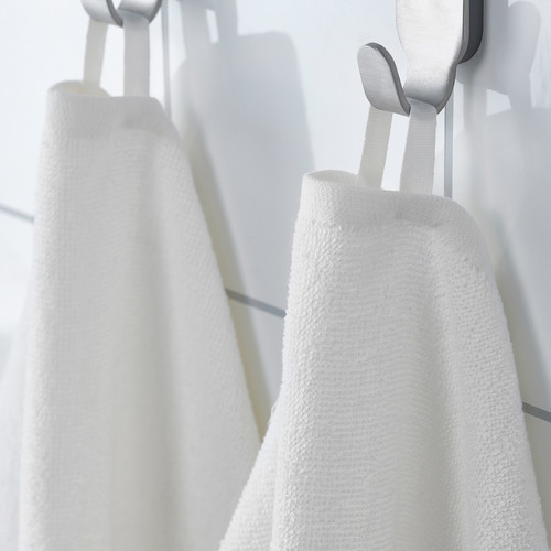 LUDDVIAL Hand towel, white, 40x60 cm